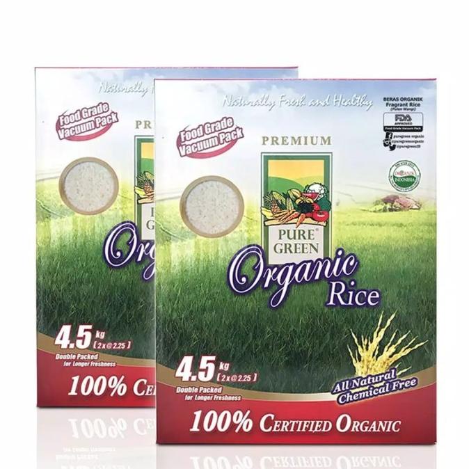 

Big Sale Puregreen Organic Rice Beras Organik Fragrant Rice - Paket 2 x 4,5 kg Big Sale