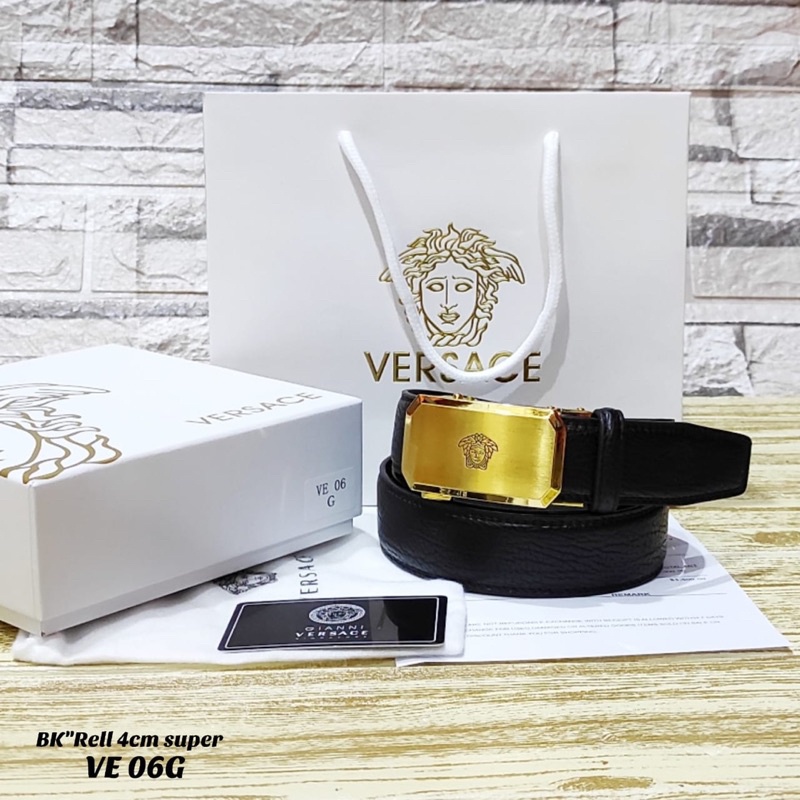 sabuk pria Versace full kulit asli import gesper kulit pria Versace