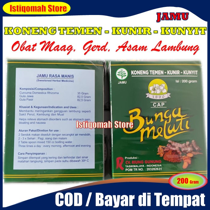 Obat Maag, Gerd, Asam Lambung, Mual, Perut Kembung, Nyeri Ulu Hati - KONENG TEMEN Cap Bunga Melati