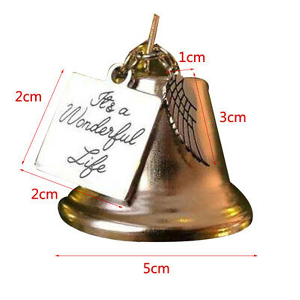 【COD Tangding】Christmas Angel Bell Ornament WITH Angel Wing Charm