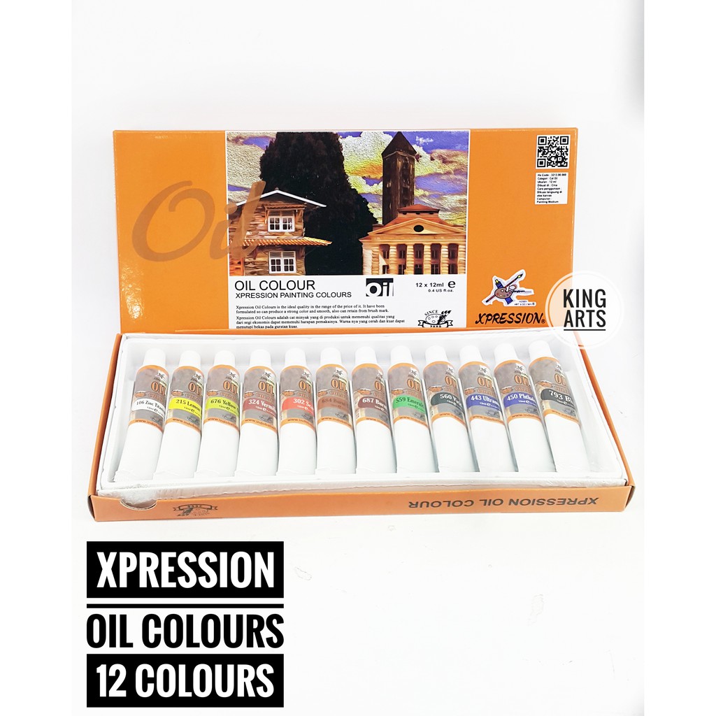 

Xpression Oil Colour Set 12 Colours