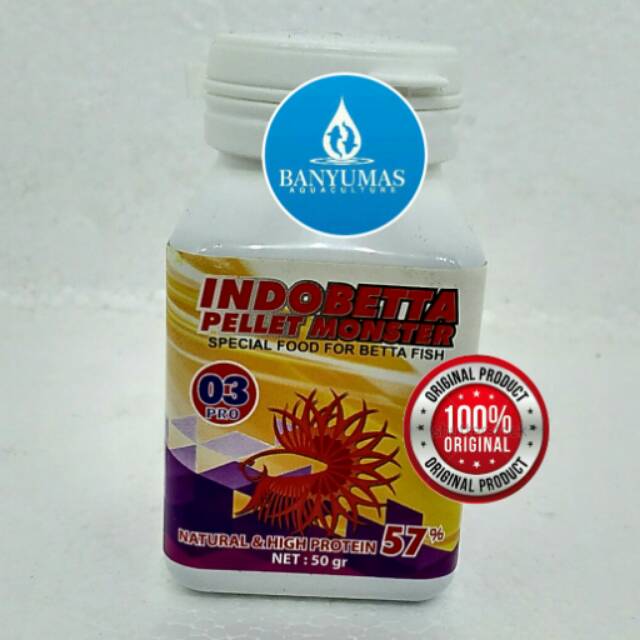 A006 Pelet Monster 3 Pro pelmo pellet ikan cupang hias bettasp guppy ecer grosir murah asli original