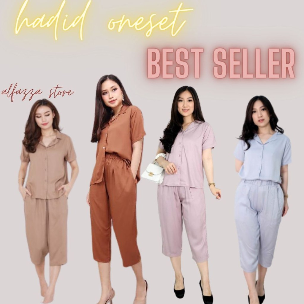 HADID SET STELAN RAYON POLOS [[PROMO]] RAYON VISCOSE PREMIUM LD 110CM FIT XL CASUAL PAJAMAS SANTAI