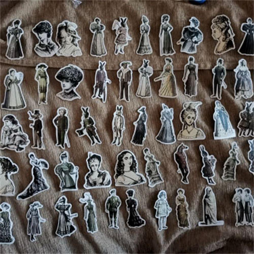 Augustina European Ladies Sticker Tahan Air Multi Use Laptop Untuk Mobil Gitar Usia Tengah Skateboard Vintage Poster Eropa