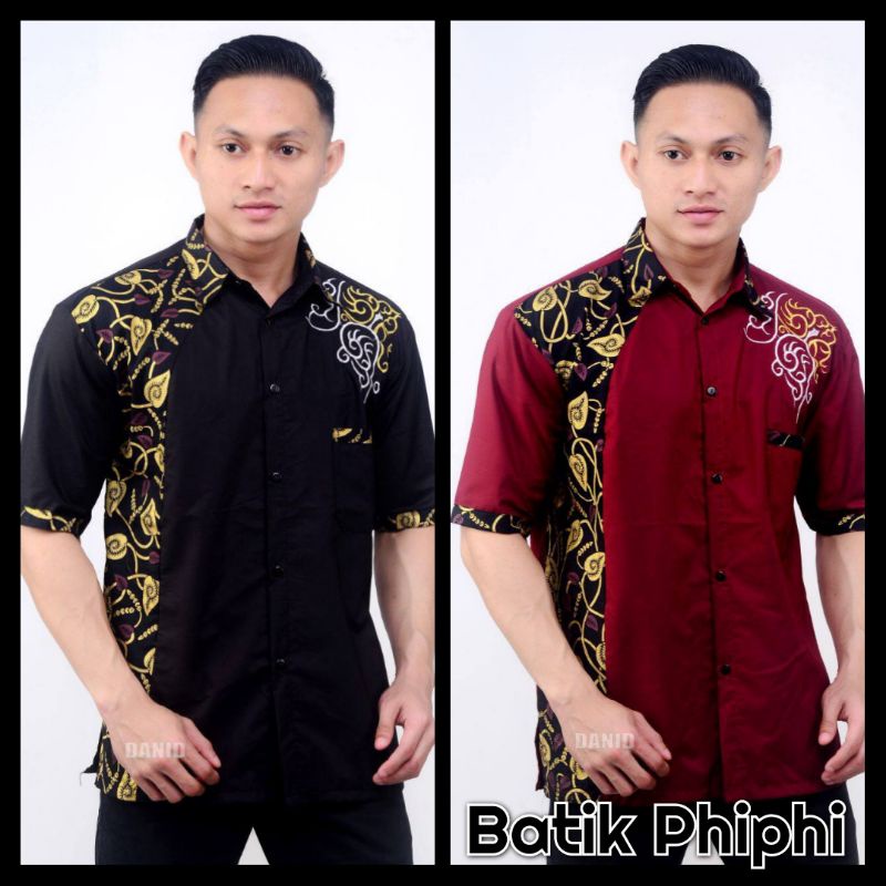 Kemeja Batik Pria Kombinasi Termurah &amp; Terlaris Size M, L, XL