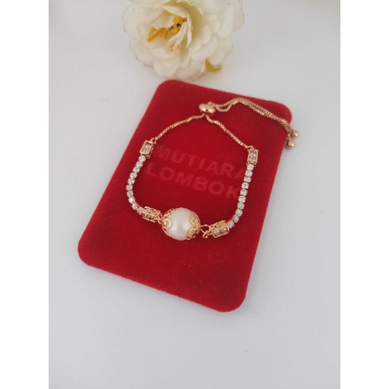 gelang serut mutiara Lombok