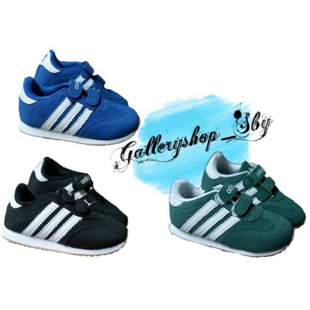 Sepatu Adidas Dragon Junior Anak Kids Hitam Hijau Biru Laki-laki Perempuan Lucu Keren Kado Hadiah