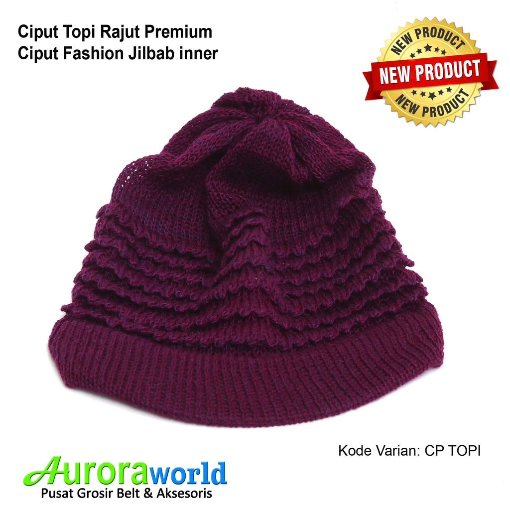 Auroraworld Ciput Topi Rajut Premium Ciput Topi Classic dalaman jilbab inner bandana bahan Tebal