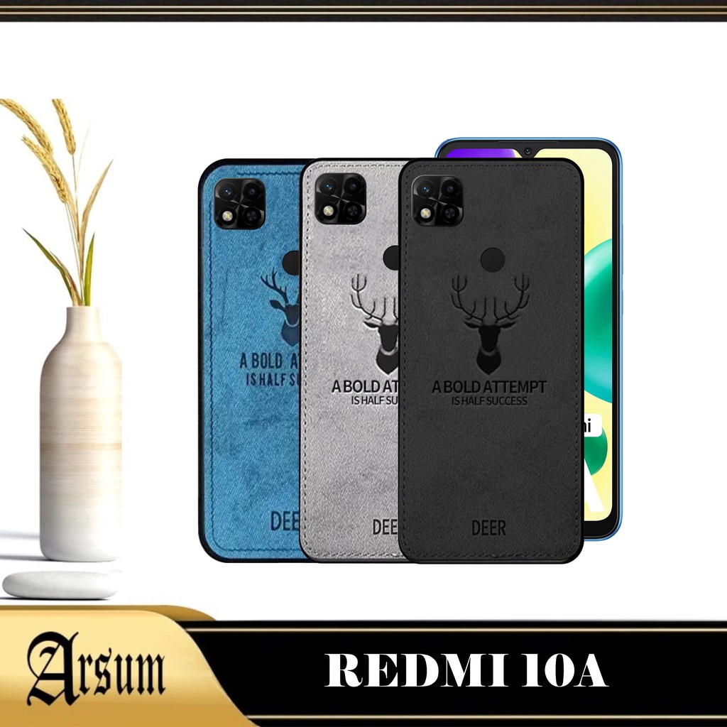 Promo Case DEER Redmi 10A 2022 Softcase Motif Jeans Casing Handphone