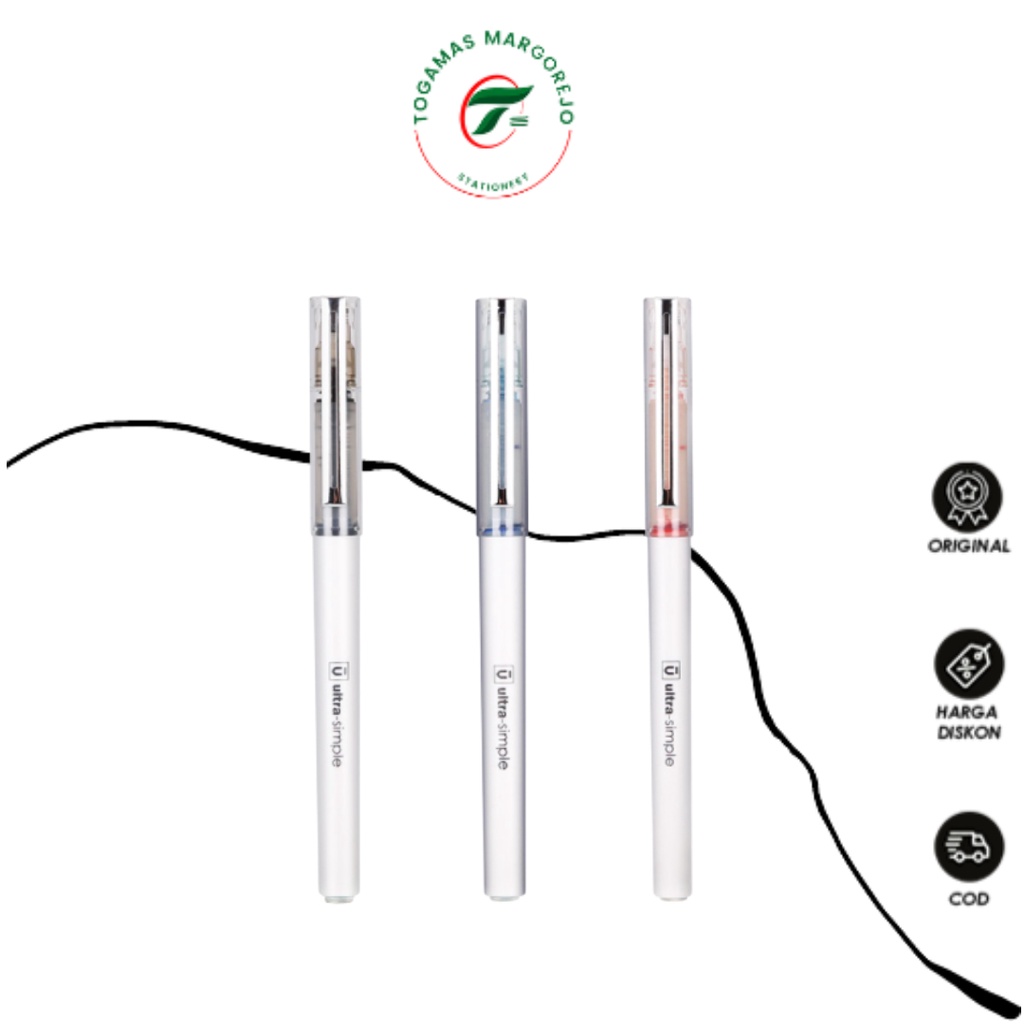 

READY STOCK !! PULPEN BOLLPOINT BALLPEN GEL 0.5MM ULTRA SIMPLE SERIES AGPA4901 M&G