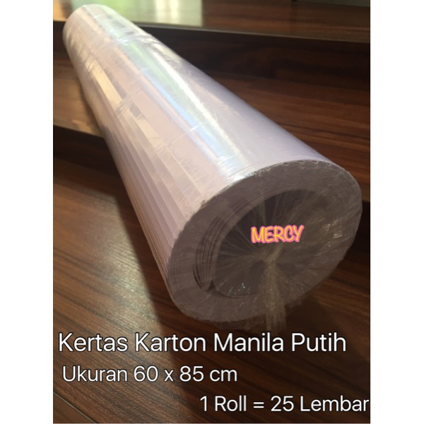 Jual Kertas Karton Manila Putih 1 Roll 25 Lembar Berkualitas