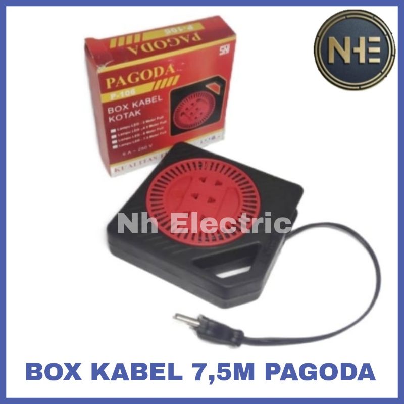 Box Kabel 7.5 Meter Pagoda - Roll Kabel 7.5 Mtr Pagoda - Box Kabel 7.5 M Kotak Pagoda