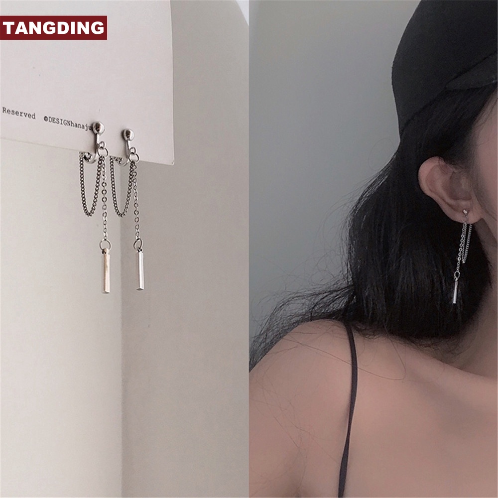 【COD Tangding】Aksesoris Klip Telinga Model Rumbai Gaya Korea Untuk Anak Perempuan