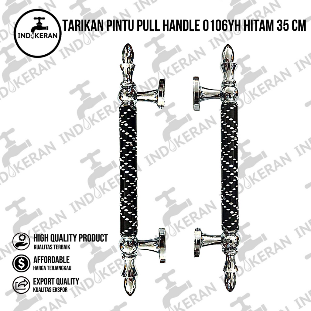 INDOKERAN - Tarikan Pintu Pull Handle 0106YH Hitam 35 CM