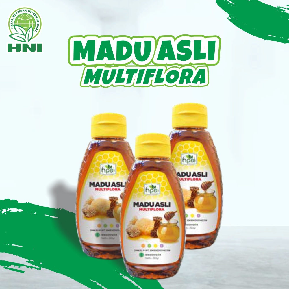 

Madu Asli MULTIFLORA 250 gr HNI HPAI