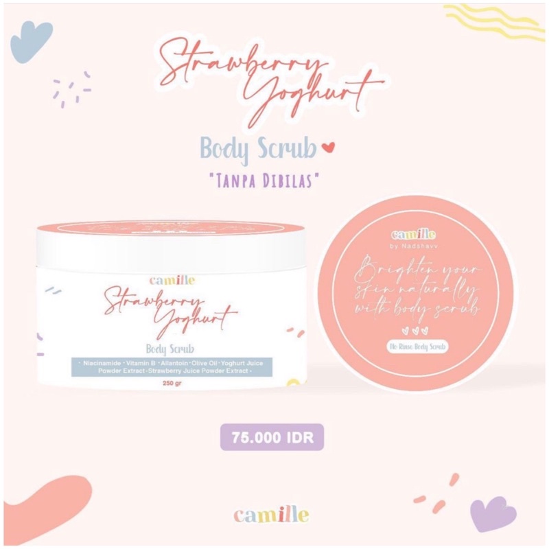 Body Scrub Camille BPOM Free spatula