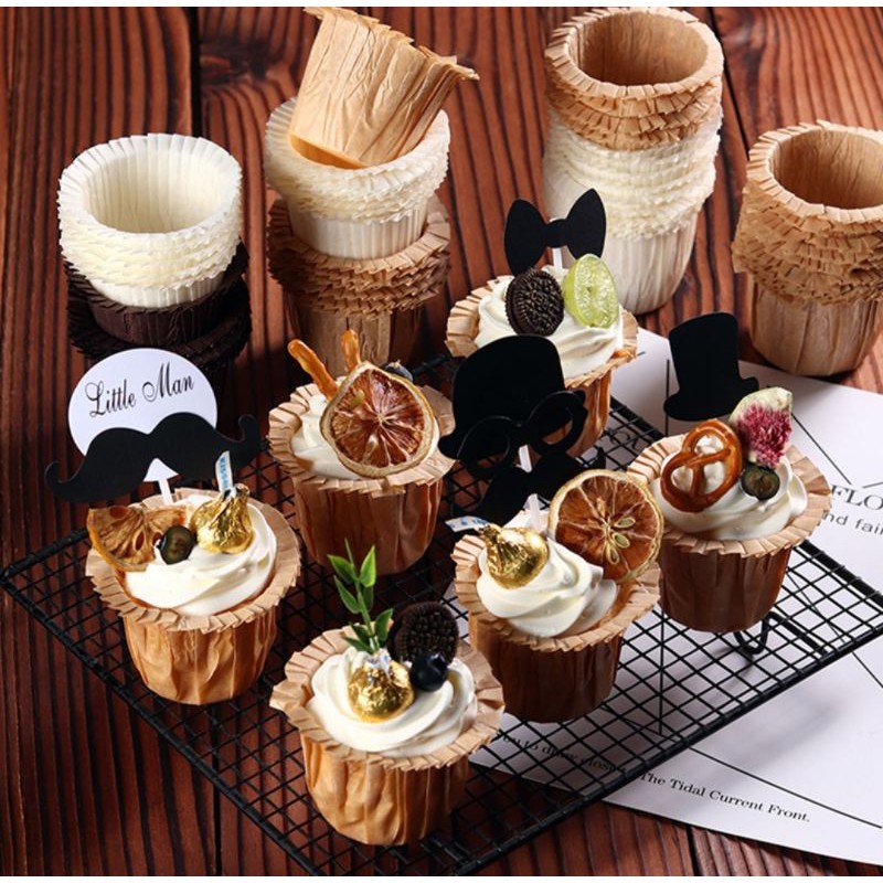 cupcake/kertas cupcake/cupcake paper/box cupcake/kotak cupcake/box mika/topper/tusukan/baking paper