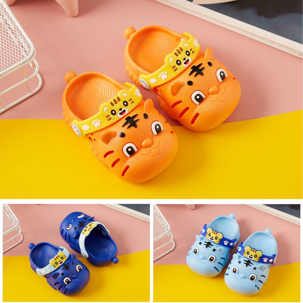 HappyOliver LION PAO2 anak Sandal slop anak laki perempuan cewek import