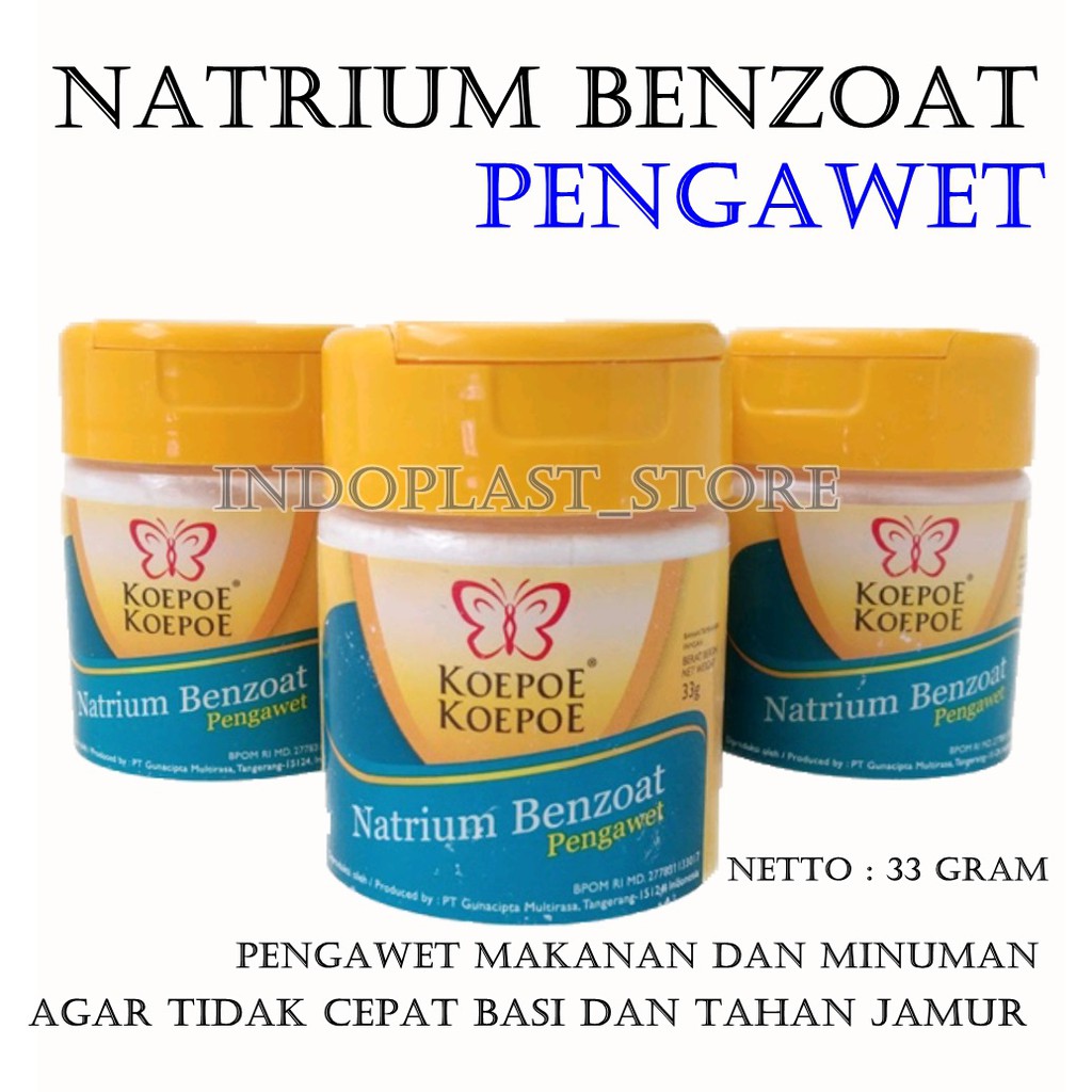 

Natrium Benzoat koepoe koepoe pengawet makanan minuman 33gram