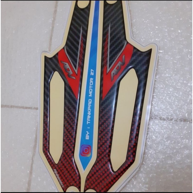 stiker footstep pijakan kaki Honda ADV 160 ADV 150 carbon resin premium