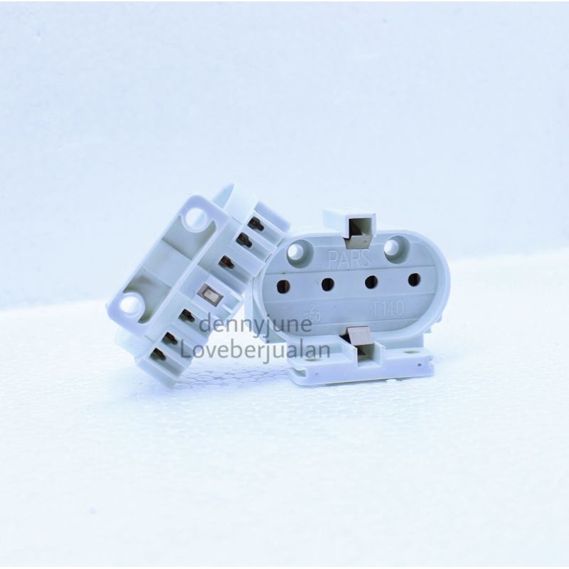Konektor krustin Ballast 4 Kaki Fitting Dudukan Lampu Socket Philips PLL