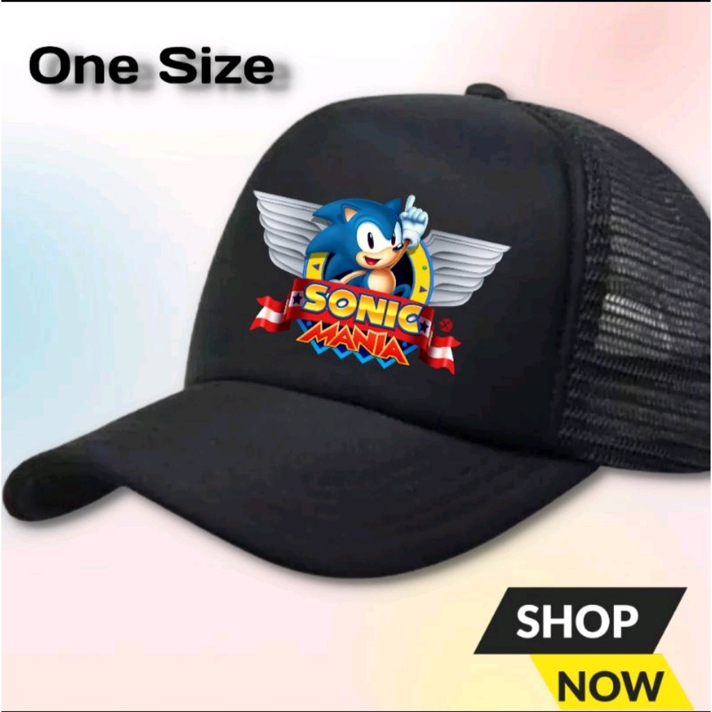 Snapback Topi Trucker Jaring SONIC Gamers Comunity