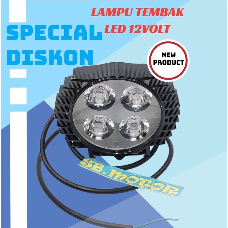 LAMPU TEMBAK LED 12VOLT SERBAGUNA HIGH QUALITY