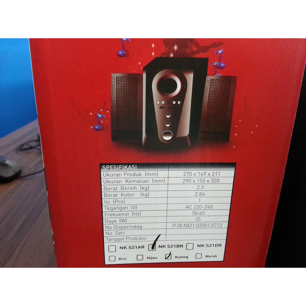 Speaker Akftif Niko 2.1 Nk S21ar