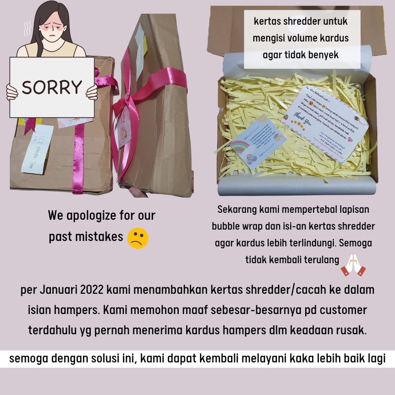 [KAWAII] Hampers Baby Girl 0-18 Bulan / Kado Lahiran Bayi Perempuan Hadiah Bulan New Born Gift Dress