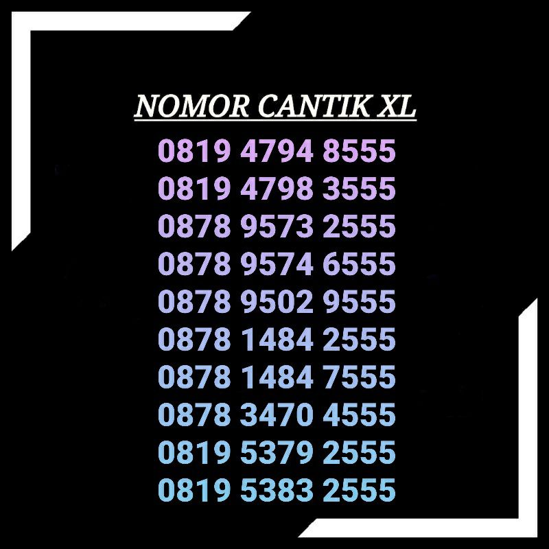 Nomor Cantik XL Ekor Triple 555 rapi langka jarang ada mudah dihafal termurah 4GLte Segel Panjang