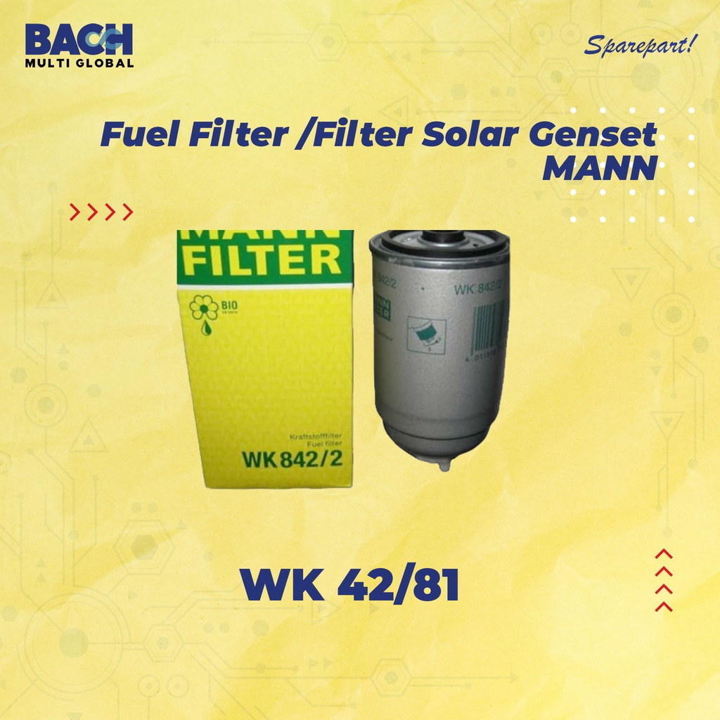 FUEL FILTER /FILTER SOLAR GENSET MANN WK 42/81