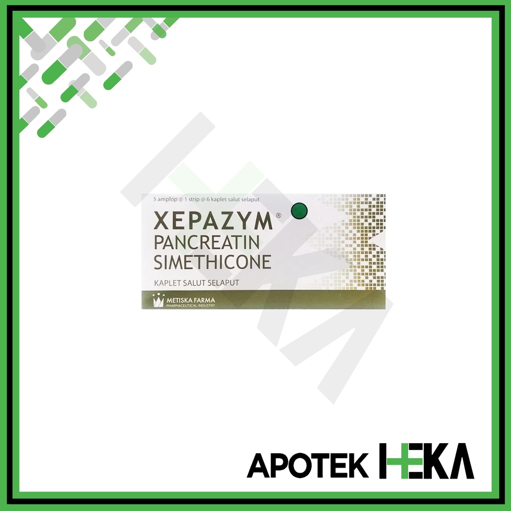 Xepazym Kaplet Strip isi 6 - Obat Perut Kembung Akibat Asam Lambung (SEMARANG)