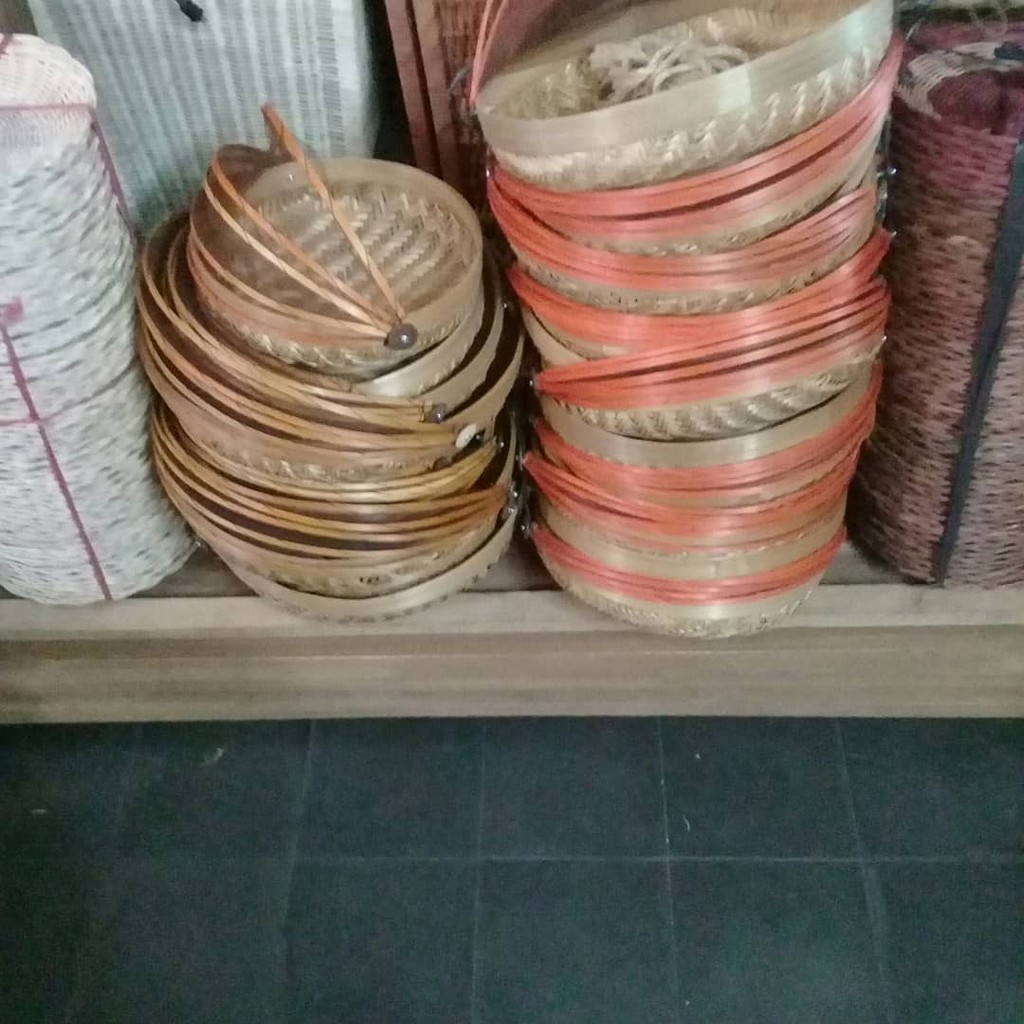 Besek bambu tudung saji kotak hantaran seserahan pernikahan mahar wedding tempat makanan lamaran kue