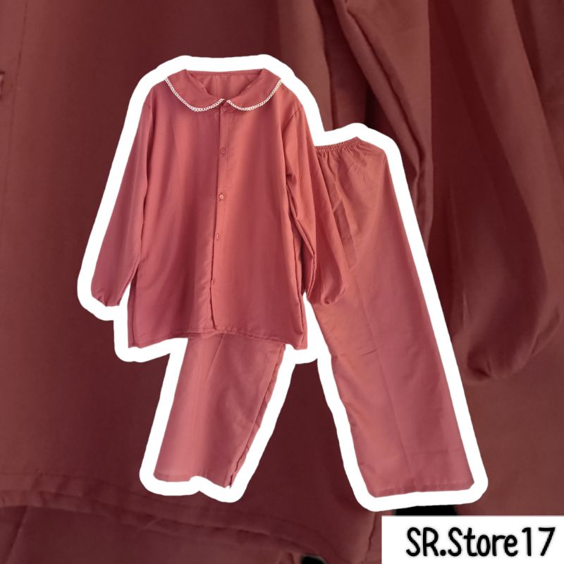 Setelan kerah renda/Setcel kerah/Set kerah renda/Setelan terbaru murah