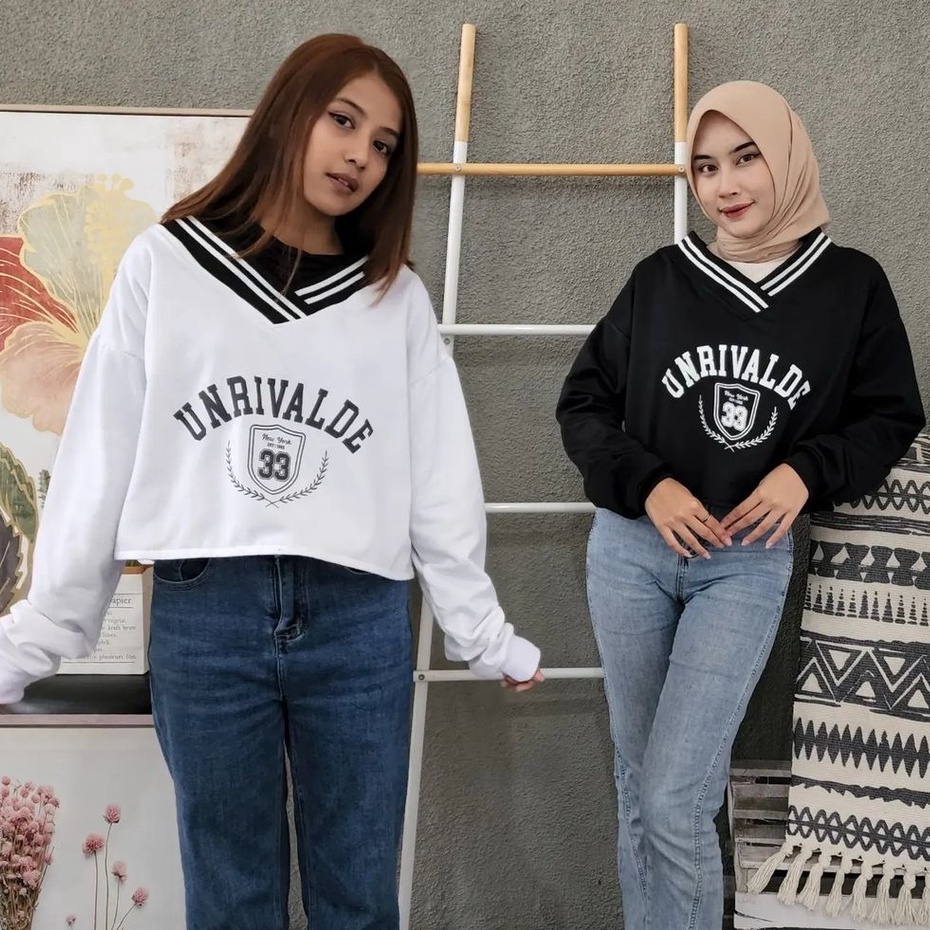 Pro.Coll - Unrivalde Crop - Sweater Crop Wanita Kekinian