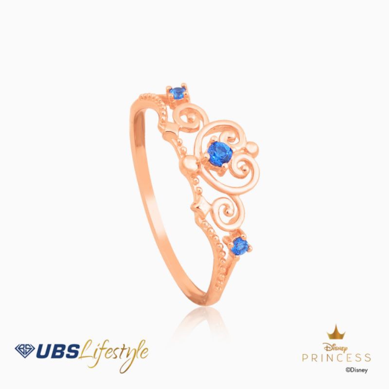 CINCIN EMAS UBS DISNEY PRINCESS CINDERELLA - 750 ROSE GOLD - CCY0078