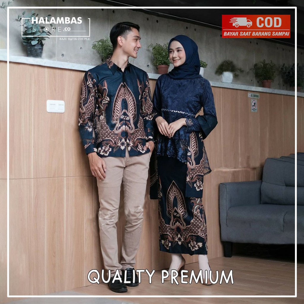 Baju Batik Couple Kondangan Pasangan Keluarga Kebaya Couple Tunangan