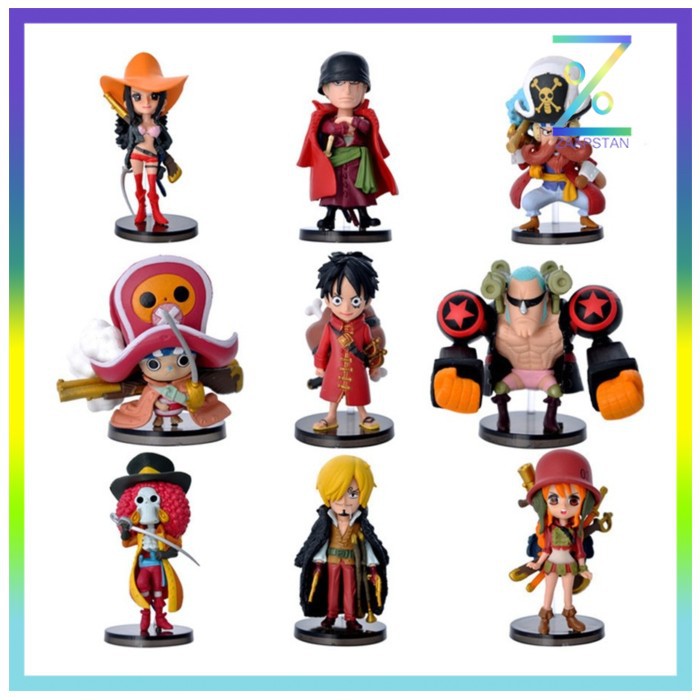 Action Figure One Piece 9 PCS - Model 59