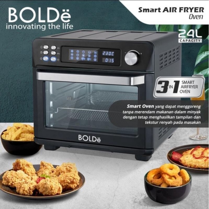 Smart Air Fryer BOLDe Plus Oven Digital 3 In 1 GaransI Resmi 2 Tahun