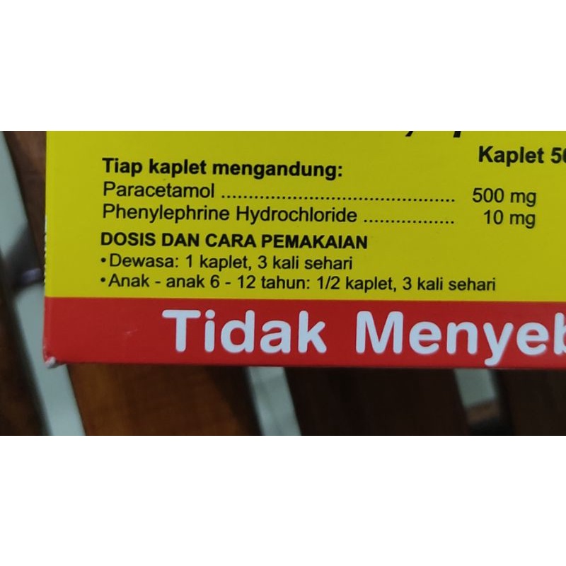 Sanaflu 4 tab / Obat Demam / Flu / Sakit Kepala / Hidung Tersumbat