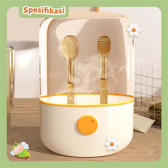 MOMOGII Premium Set 3 in1 Sikat Gigi dan Lidah Bayi Silikon 0-18 Bulan Plus Gelas