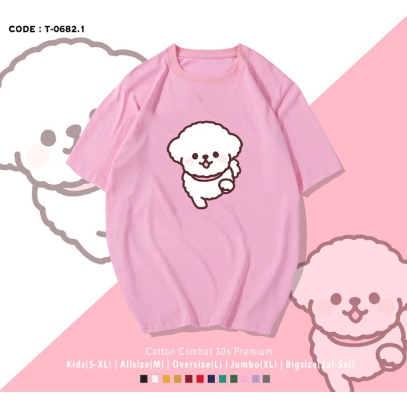 T-SHIRT/TUMBLR TEE/KAOS DOGGY SHIRO UNISEX PREMIUM