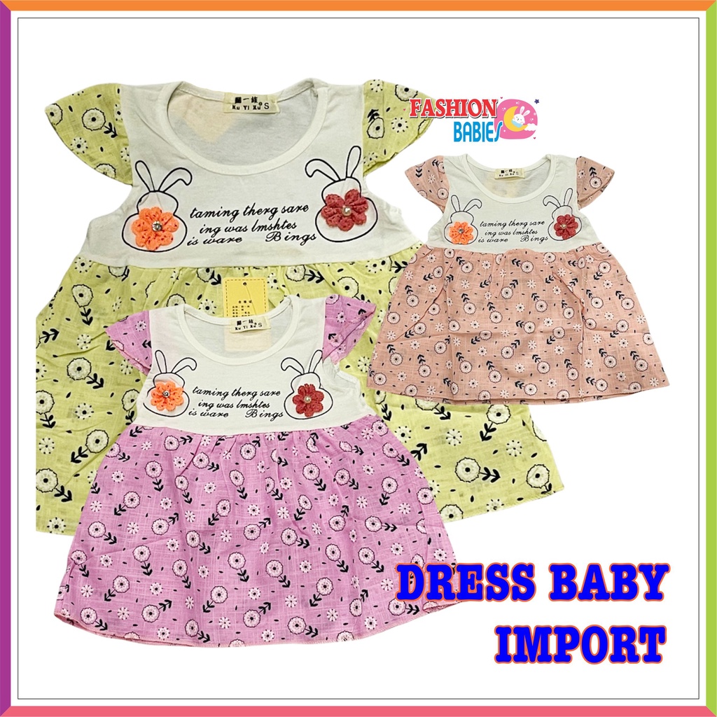 ❤ FashionBabies ❤ DRESS BABY IMPORT ANAK PEREMPUAN / ROK BAYI KATUN IMPORT