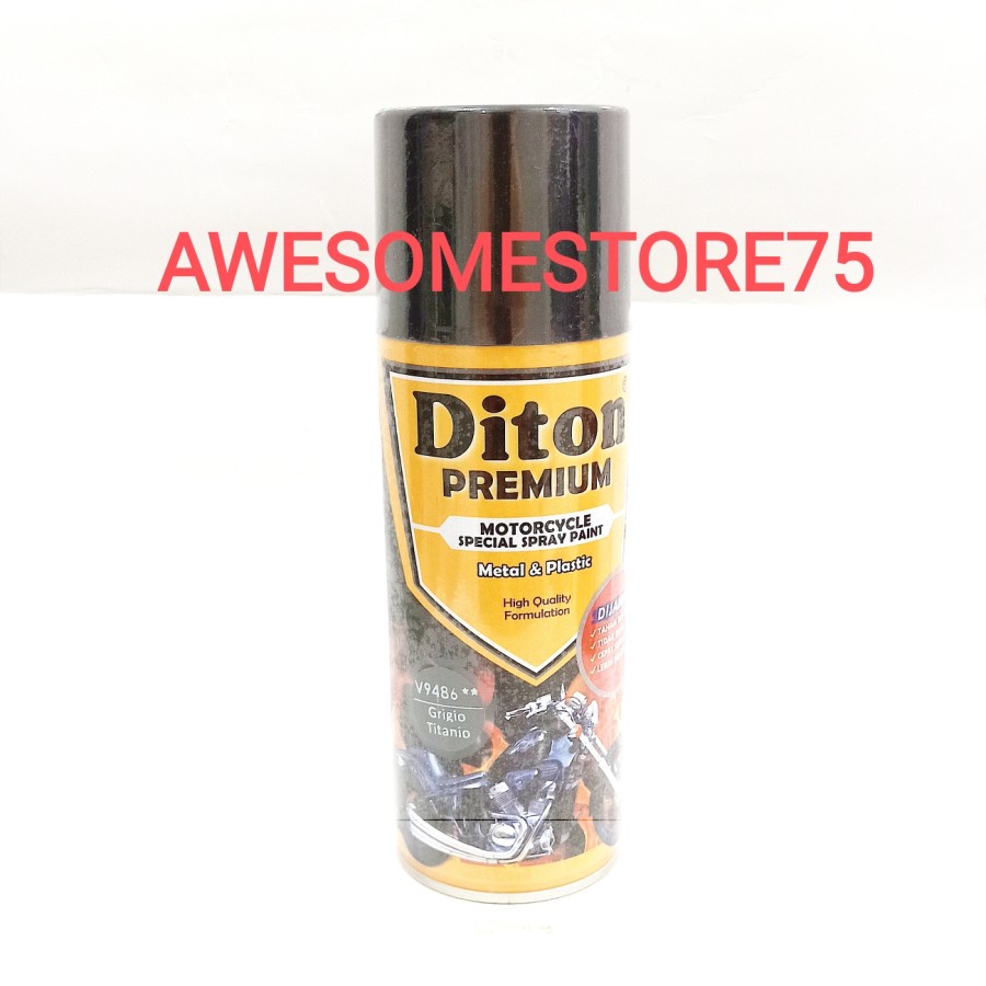 DITON PREMIUM ** V 9486 GRIGIO TITANIO VESPA Abu Abu Grey Cat Semprot