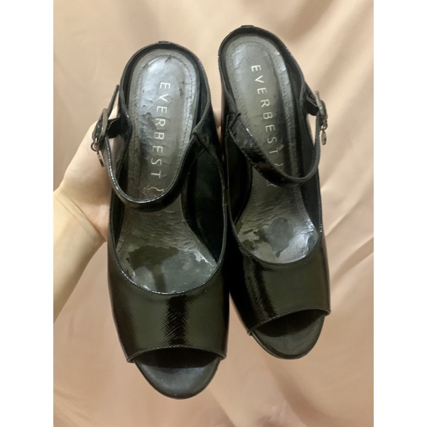 17 high heels seperti wedges everbest preloved / bekas pakai