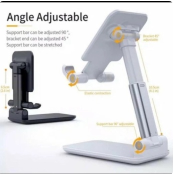 Folding Desktop Phone Stand HD38 Holder Dudukan HP dan Tablet