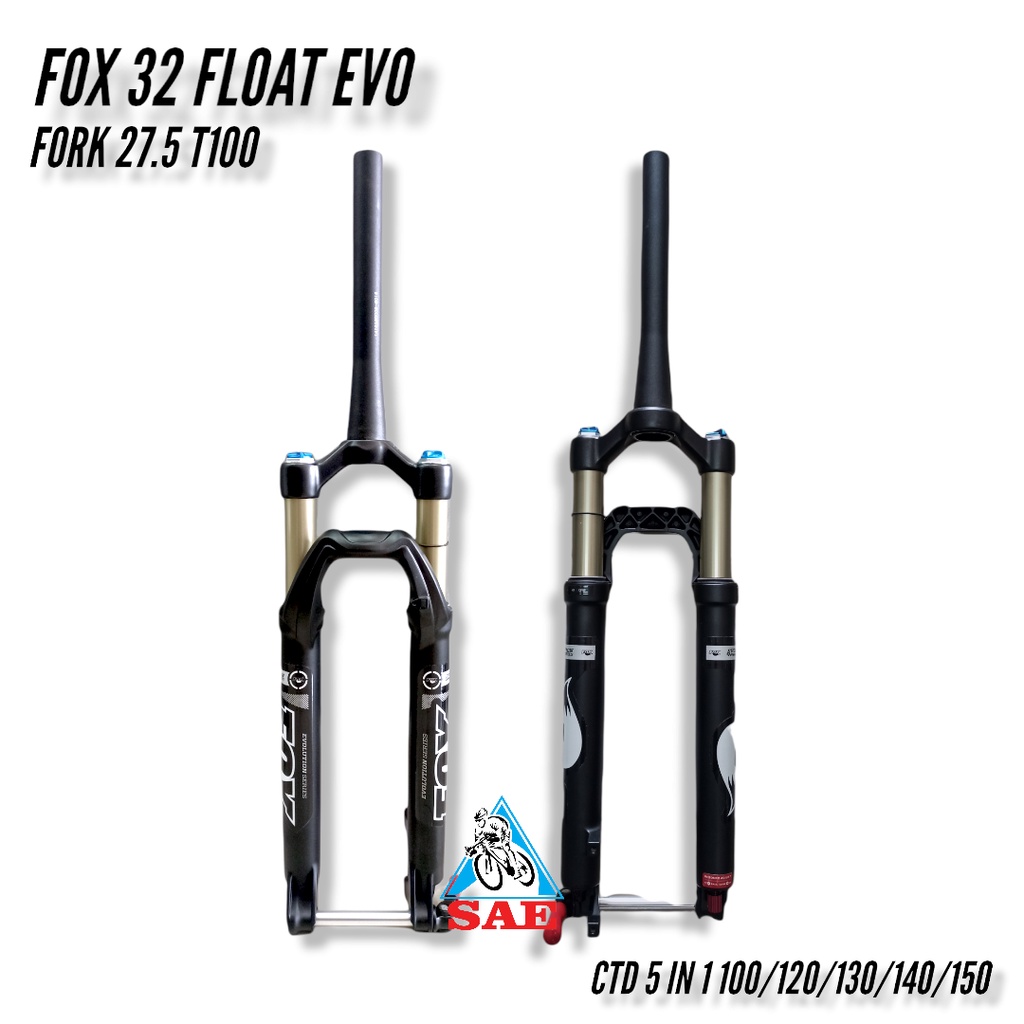 FORK FOX 32 FLOAT EVOLUTION 27.5 T100  CTD 5IN1 100/120/130/140/150 BLACK