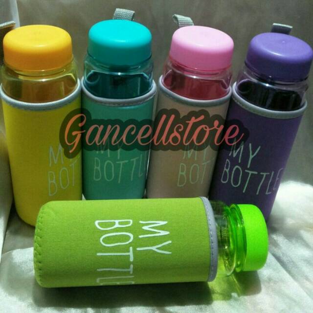 My Bottle / My Bottle Bening Full Color + Free Pouch Busa / Botol Minum