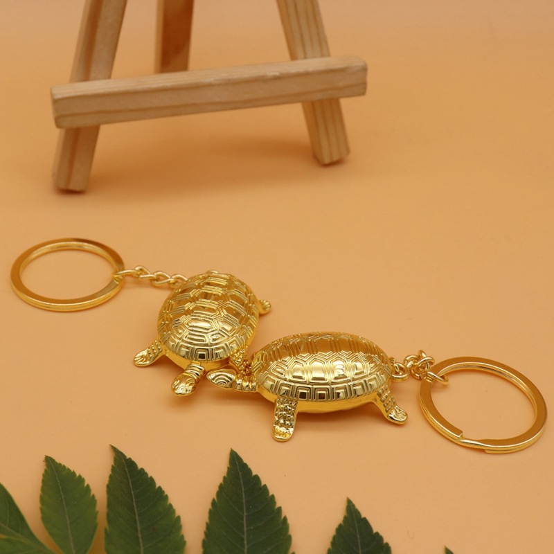 Alloy Liontin Aksesoris Gantungan Kunci Liontin Beruntung Beruntung Beruntung 5Cm Emas Besar Turtle (Asakusa Temple Pembukaan)