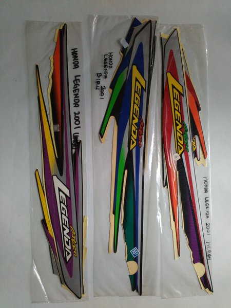 striping stiker motor honda legenda 1